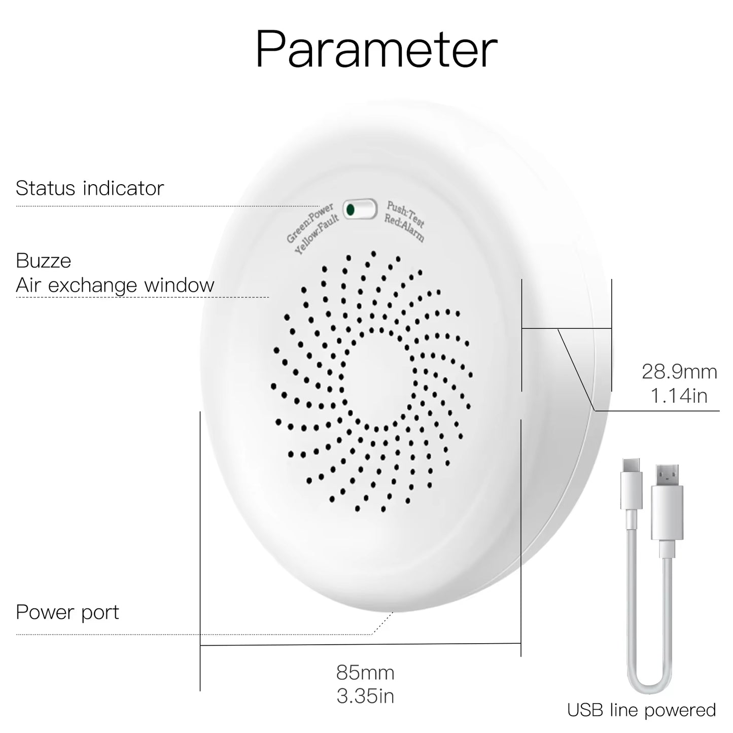 Smart Zigbee Gas Leakage Detector Combustible Sensor Tuya Smart Home Security Alarm System Smart Life Tuya App Remote Control