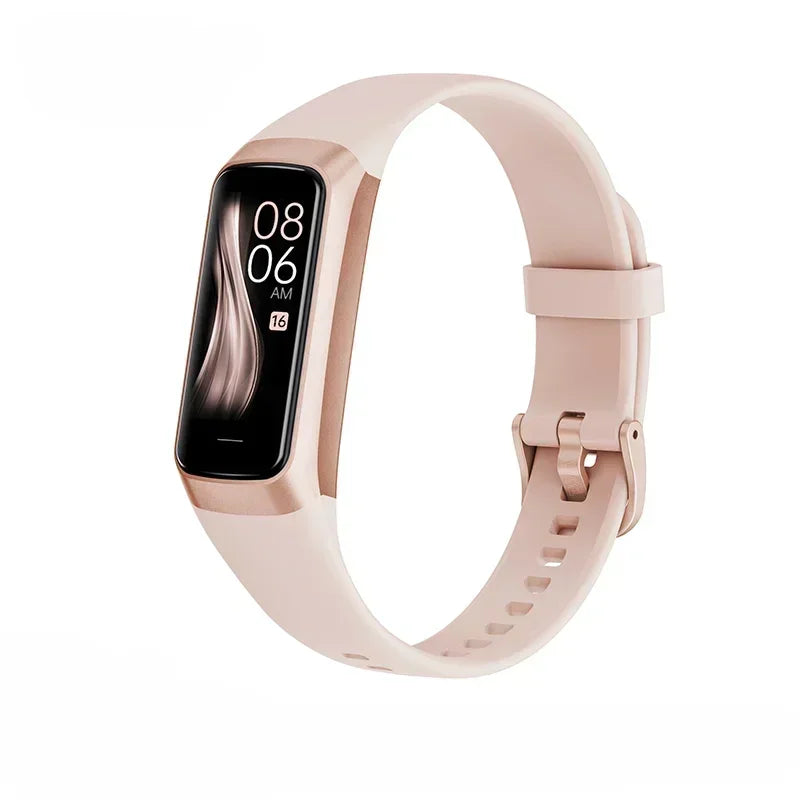 Amoled Smart Watch Men 2024 Smart Band Women Heart Rate Blood Smartwartch Waterproof Smart Bracelet Sport Fitness Tracker
