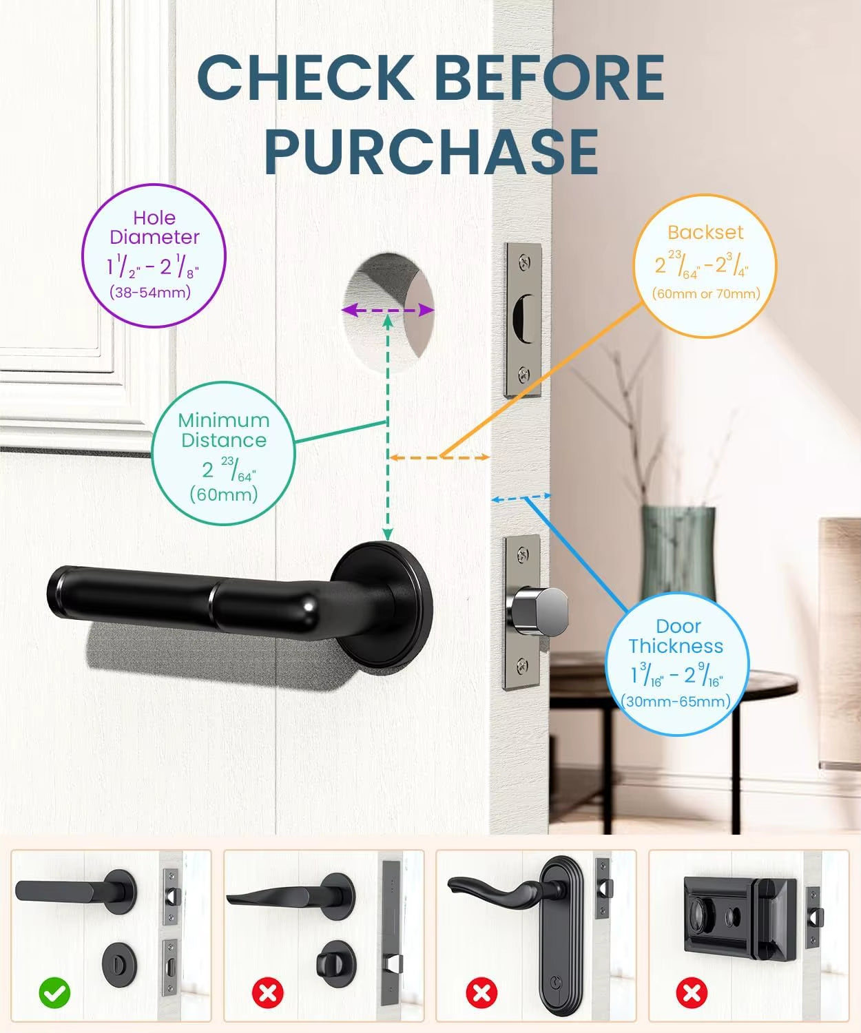 Fingerprint Smart Door Lock with Electronic Keypad - Biometric Smart Digital Door Lock with Code -Auto Lock