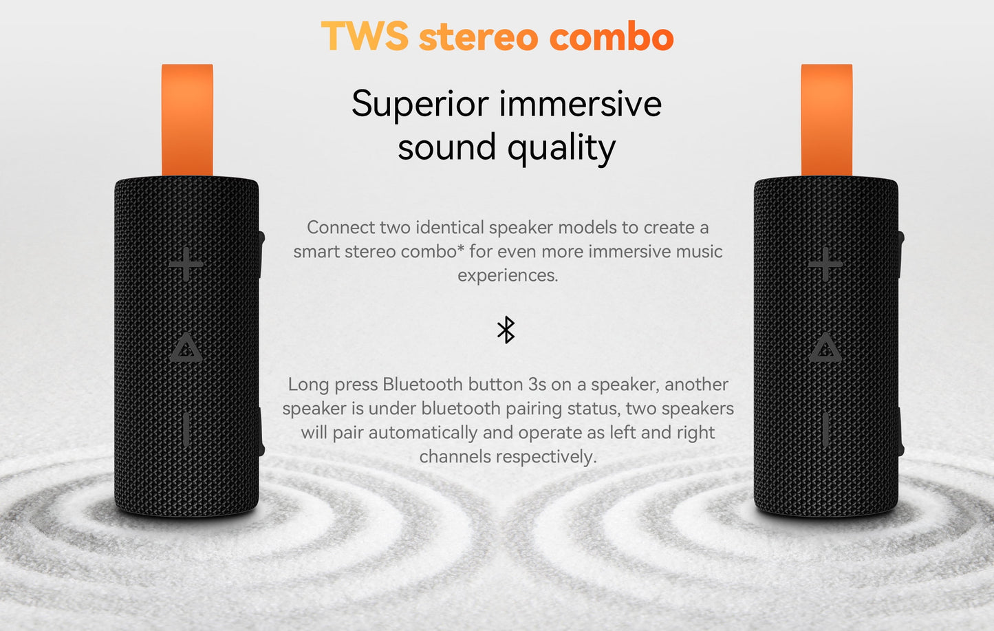 Mi Portable Bluetooth 5.4 Speaker - 5W, IP67 Waterproof, Dynamic Sound, TWS, 10H Playback - Black