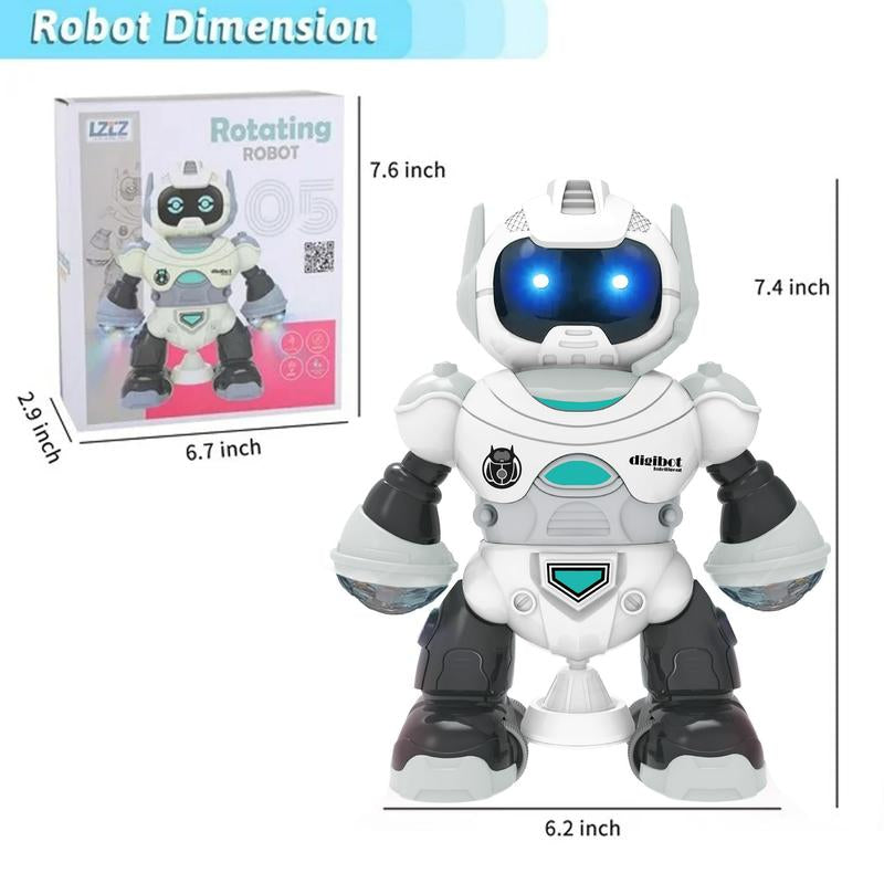 Baby Electric Rotating Crawling Robot Toy for 1-3 Years Old Boys Light-Up & Musical Early Development Toy