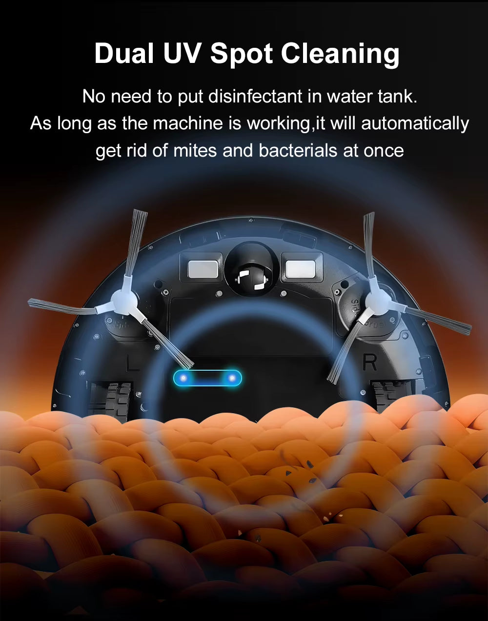 Self-Emptying Smart Robotic Vacuum Smart Cleaning Home Appliances