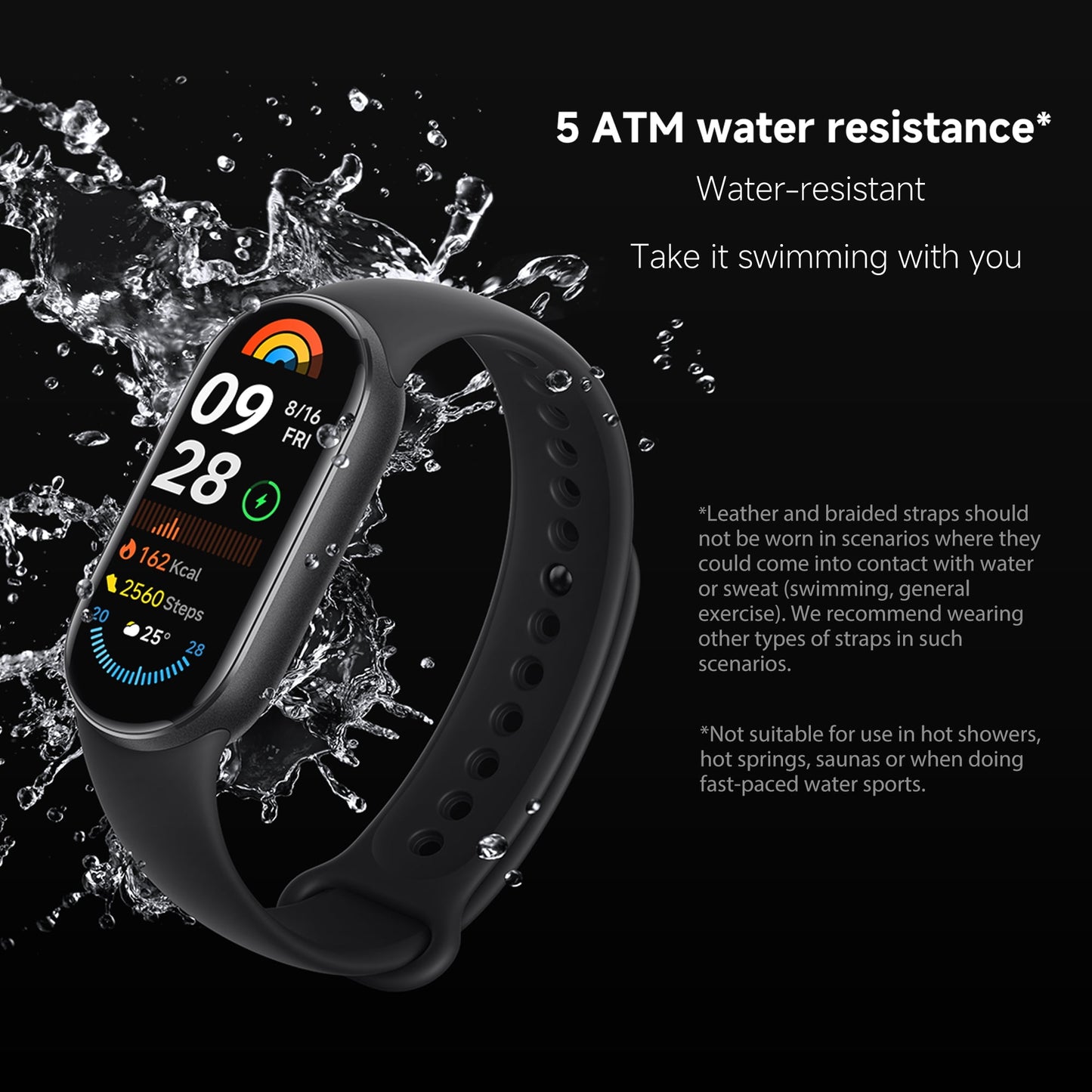 Fitness Tracker, 1.62'' AMOLED Display, 21-Day Battery Life, 150+ Fitness Modes, ATM5, for Android & Iphone, Midnight Balck