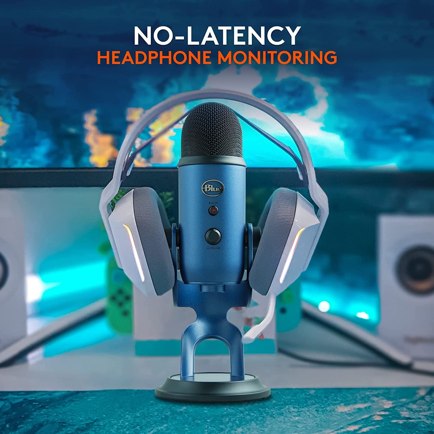 Logitech Creators Yeti USB Microphone for Gaming, Streaming, Podcast, Youtube, Discord, PC, Studio Sound, Plug & Play-Midnight