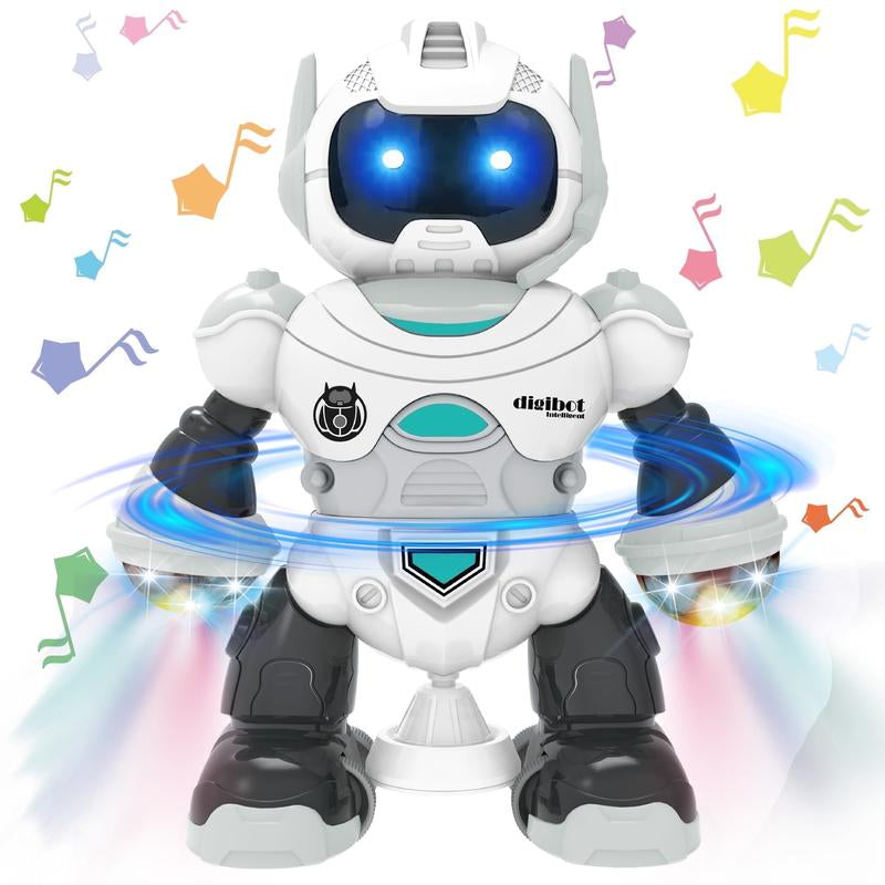 Baby Electric Rotating Crawling Robot Toy for 1-3 Years Old Boys Light-Up & Musical Early Development Toy