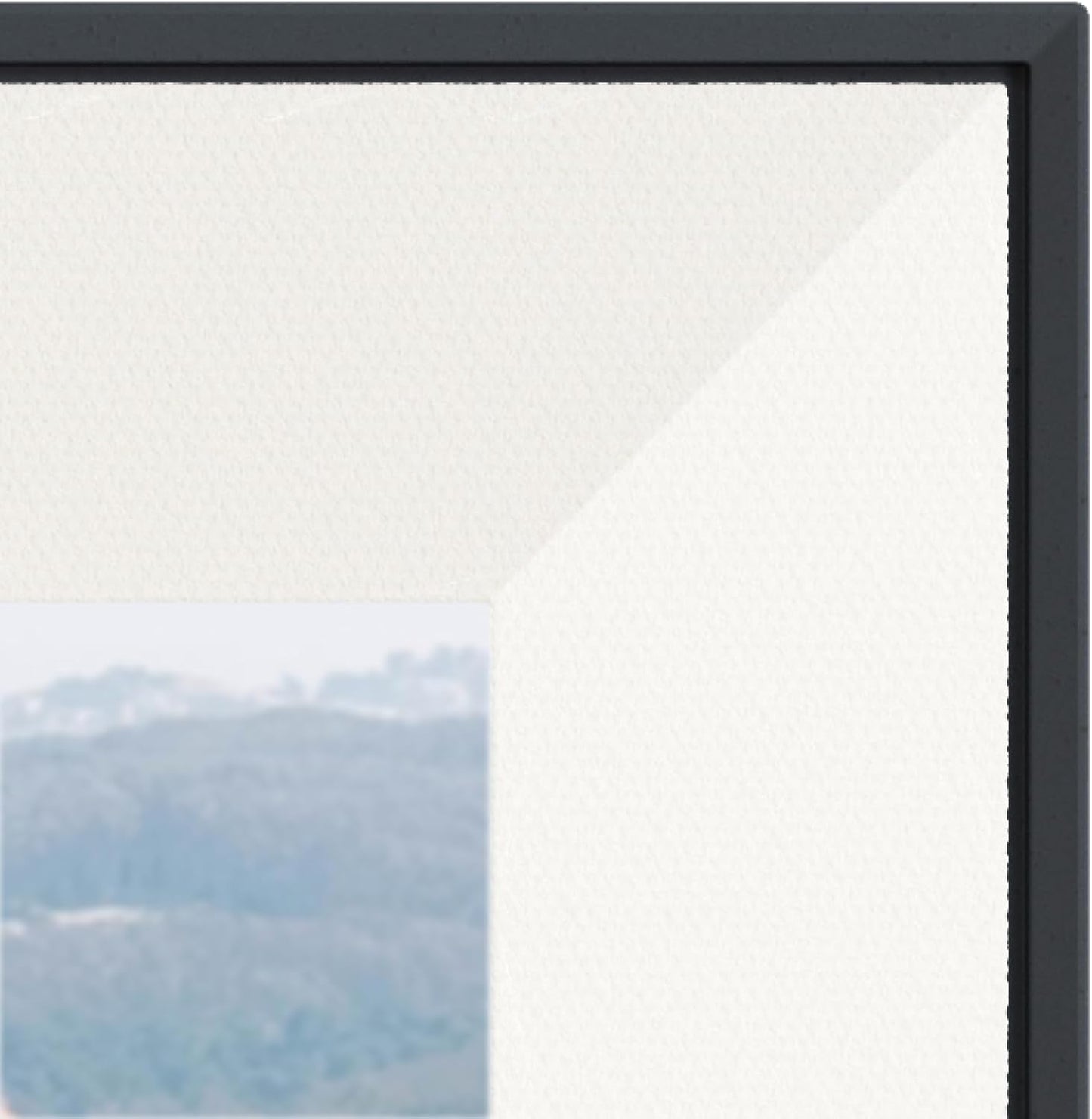 Aspen 12" Digital Photo Frame - Black with Paper Mat