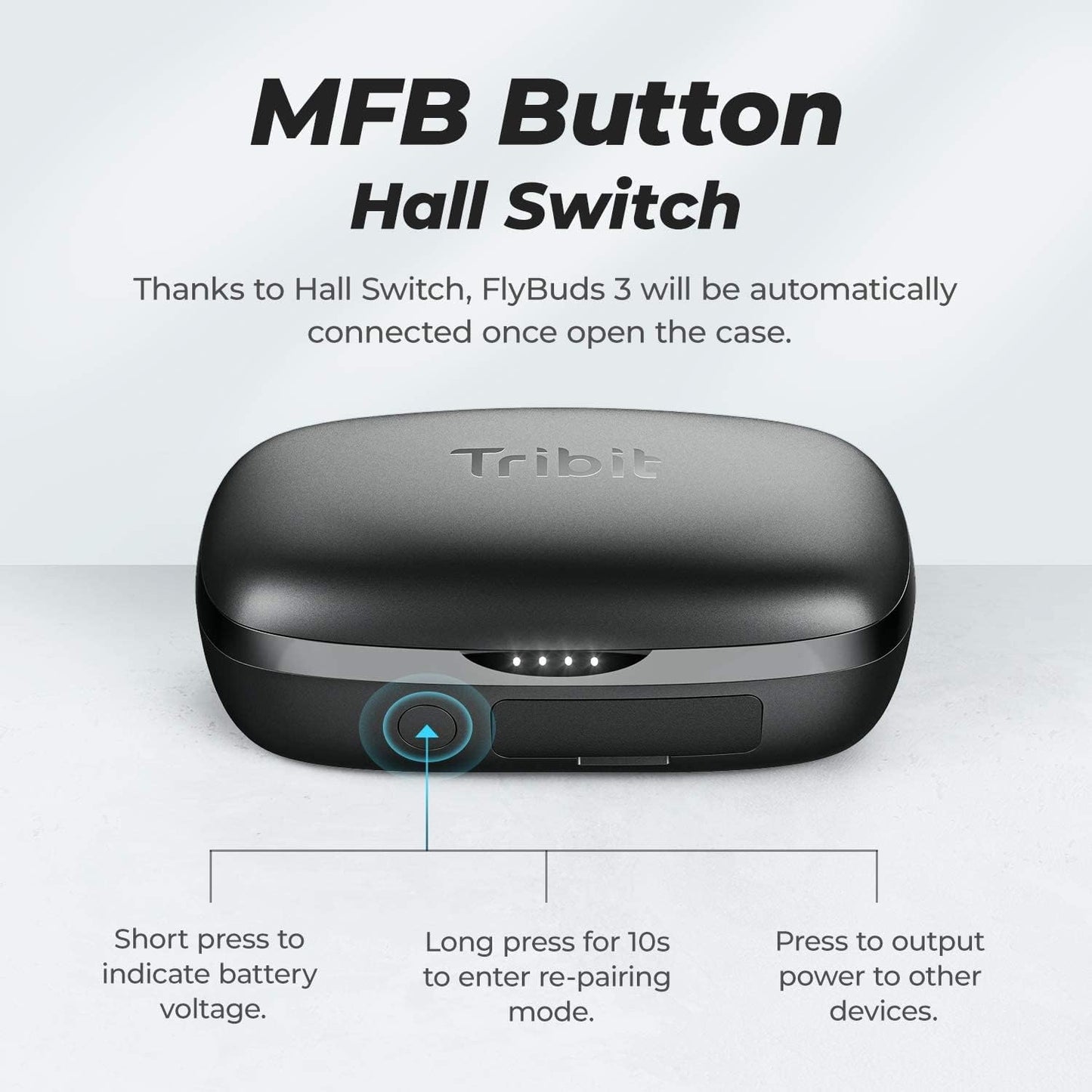 Wireless Earbuds, 110H Playtime Bluetooth 5.3 IPX8 Waterproof Touch Control True Wireless Bluetooth Earbuds with Mic Earphones In-Ear Deep Bass Built-In Mic Bluetooth Headphones, Flybuds 3