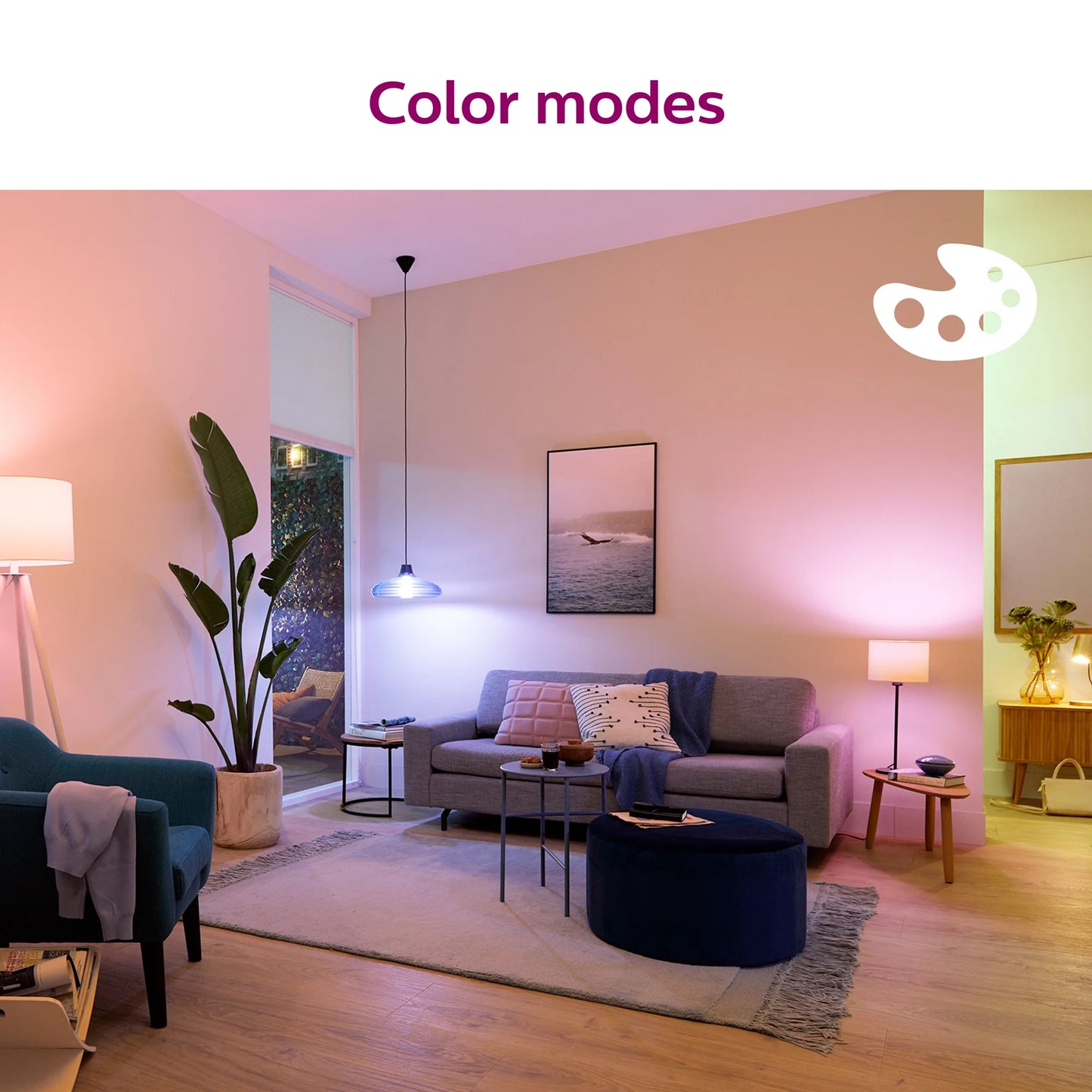 Smart Wi-Fi Connected LED 60-Watt A19 Light Bulb, Frosted Color & Tunable White, Dimmable, E26 Medium Base (2-Pack)