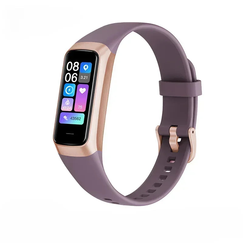 Amoled Smart Watch Men 2024 Smart Band Women Heart Rate Blood Smartwartch Waterproof Smart Bracelet Sport Fitness Tracker