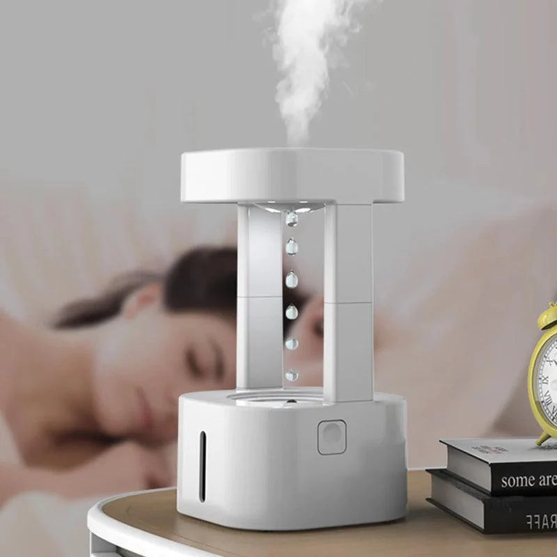Anti Gravity Humidifier with Optical Illusion Cool Mist Diffuser