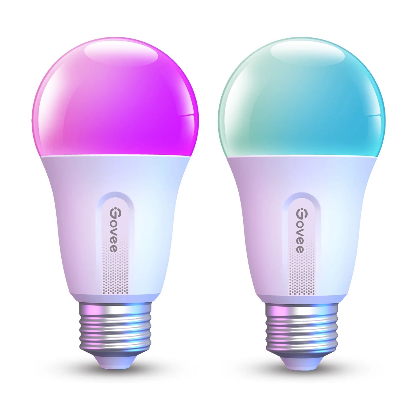 9W A19 E26 RGBWW Smart LED Bulb - 800 Lumens, Pack of 2
