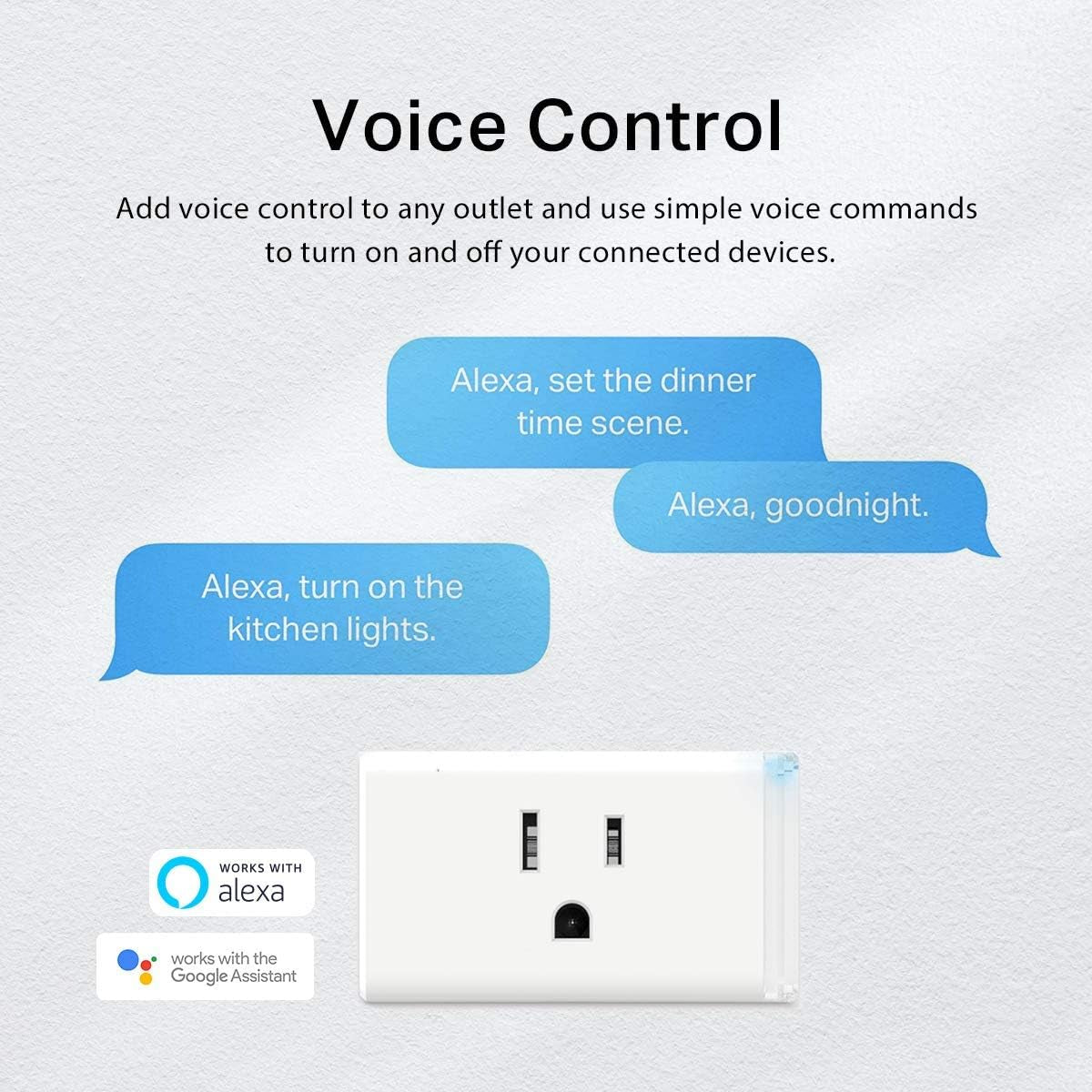 Plug Mini with Energy Monitoring, Smart Home Wi-Fi Outlet Works with Alexa, Google Home & IFTTT, Wi-Fi Simple Setup, No Hub Required (KP115), White