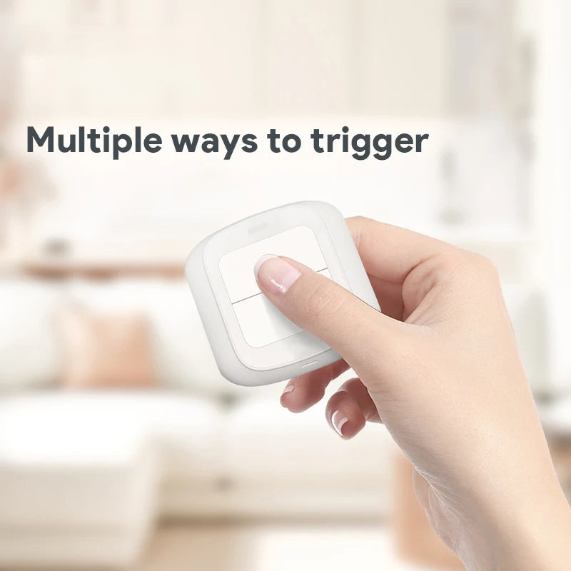 Tuya Wifi Zigbee Smart Scene Wireless Switch Push Button Controller Automation Scenario 2 Gang Smart Home Gadgets Smart Control