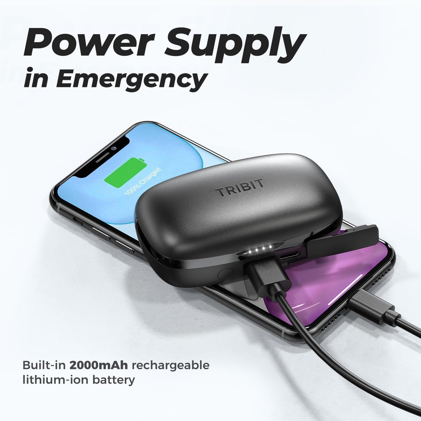 Wireless Earbuds, 110H Playtime Bluetooth 5.3 IPX8 Waterproof Touch Control True Wireless Bluetooth Earbuds with Mic Earphones In-Ear Deep Bass Built-In Mic Bluetooth Headphones, Flybuds 3