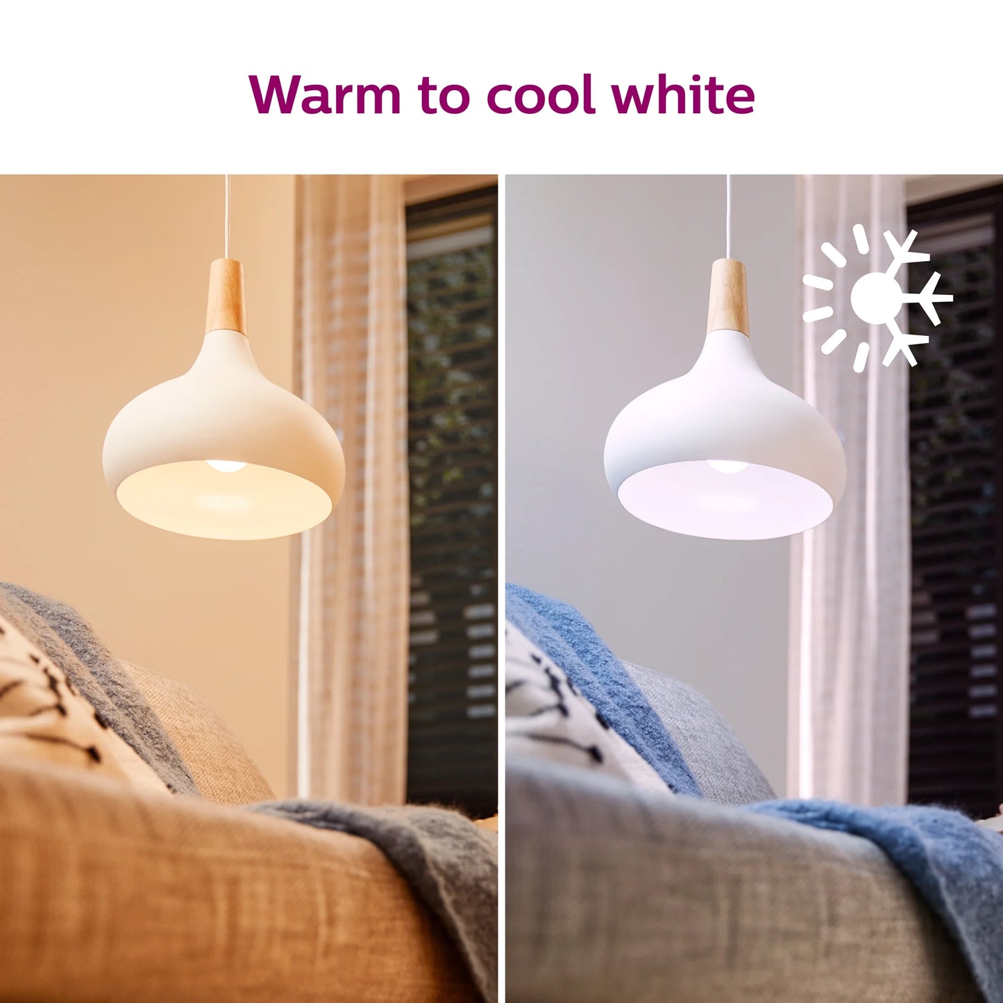 Smart Wi-Fi Connected LED 60-Watt A19 Light Bulb, Frosted Color & Tunable White, Dimmable, E26 Medium Base (2-Pack)