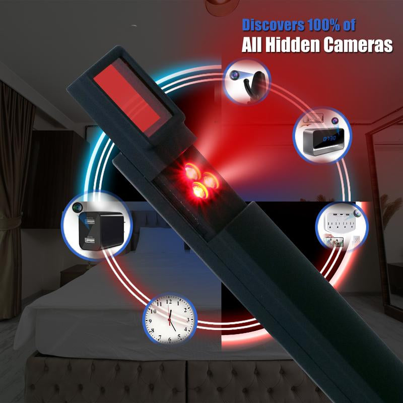 KRYVEXA Hidden Camera Detectors, Camera Detector, Car GPS Tracker Detector, Bug Detector, RF Signal Detector, Listening Device Detector, 6 Levels Sensitivity, 4 Detection Modes, 30H Working Time for Travel, Car, Bathroom, Office, Hotel, Airbnb, Rental