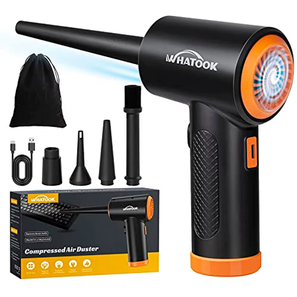 Electrical Dust Blower 3-Speed Air Duster-Performance-Strong 60000 RPM Air Fan Electronics Cleaner for Laptop Office Equipment