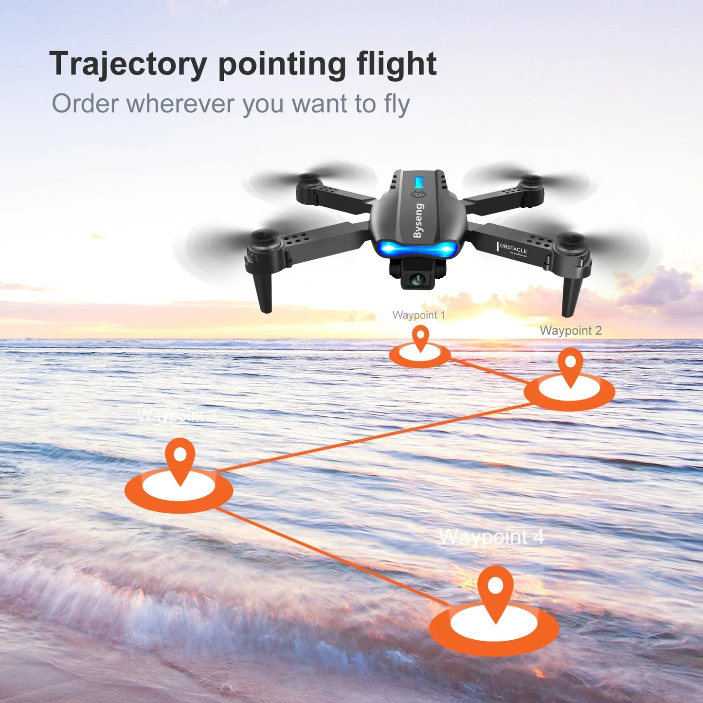 Foldable Drone with Dual 4K HD Camera, Aerial Drones with 2 Batteries Carrying Bag