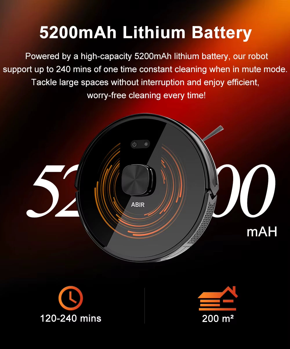Self-Emptying Smart Robotic Vacuum Smart Cleaning Home Appliances