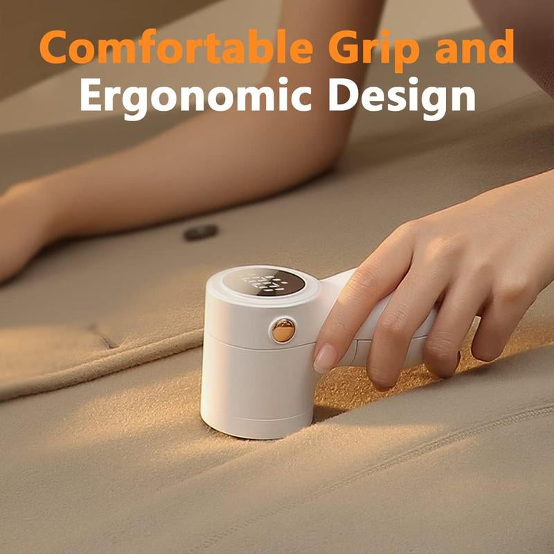 Fabric Shaver, Coldsky Lint Remover for Clothes with 3 Replaceable Blades, Electric Lint Shaver with Digital Display, 3-Speeds Defuzzer for Removing Fuzz and Pill from Sweater