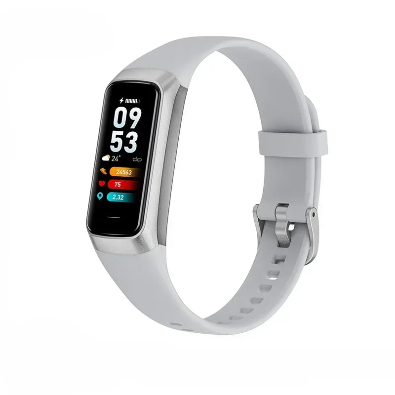 Amoled Smart Watch Men 2024 Smart Band Women Heart Rate Blood Smartwartch Waterproof Smart Bracelet Sport Fitness Tracker