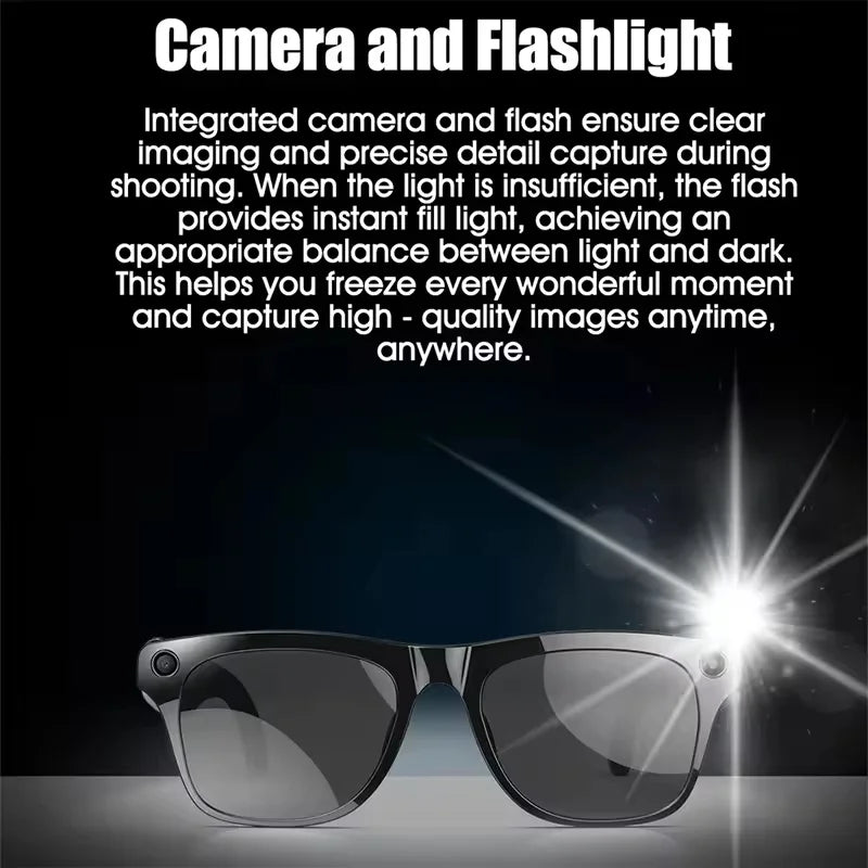 XIAOMI 4K HD AI Smart Glasses Chat 260Mah Battery Voice Assistant Control GPT 100MP Camera Bluetooth Call Smart Glasses