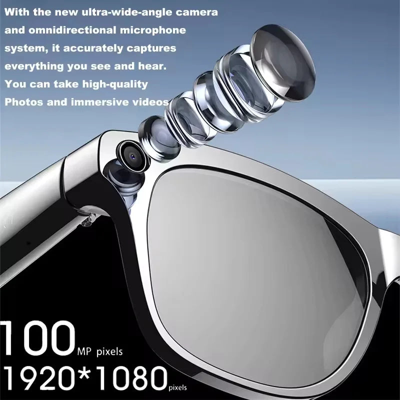 XIAOMI 4K HD AI Smart Glasses Chat 260Mah Battery Voice Assistant Control GPT 100MP Camera Bluetooth Call Smart Glasses