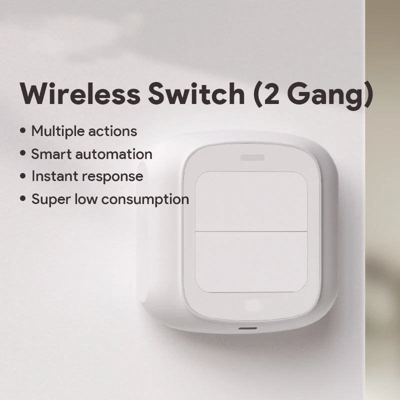 Tuya Wifi Zigbee Smart Scene Wireless Switch Push Button Controller Automation Scenario 2 Gang Smart Home Gadgets Smart Control