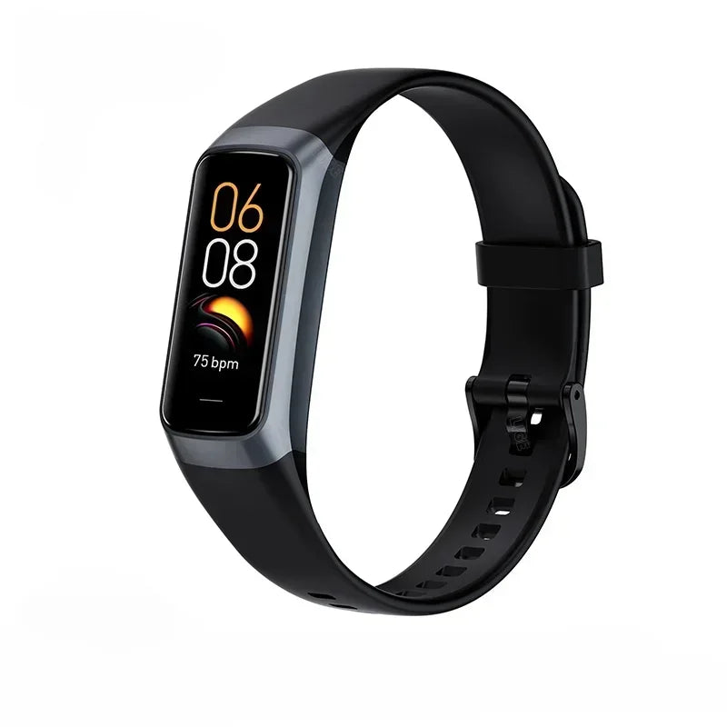 Amoled Smart Watch Men 2024 Smart Band Women Heart Rate Blood Smartwartch Waterproof Smart Bracelet Sport Fitness Tracker