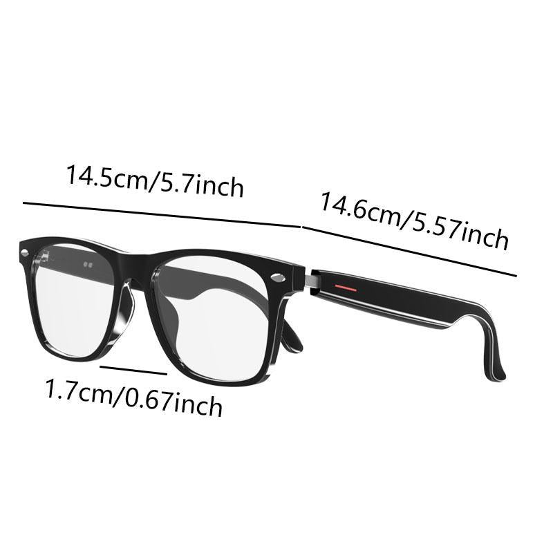 E13 Anti-Blue Light Smart Glasses, Touch Control Multi-Functional Smart Glasses, Portable Stereo Sound Effect Glasses Headset for Men & Women