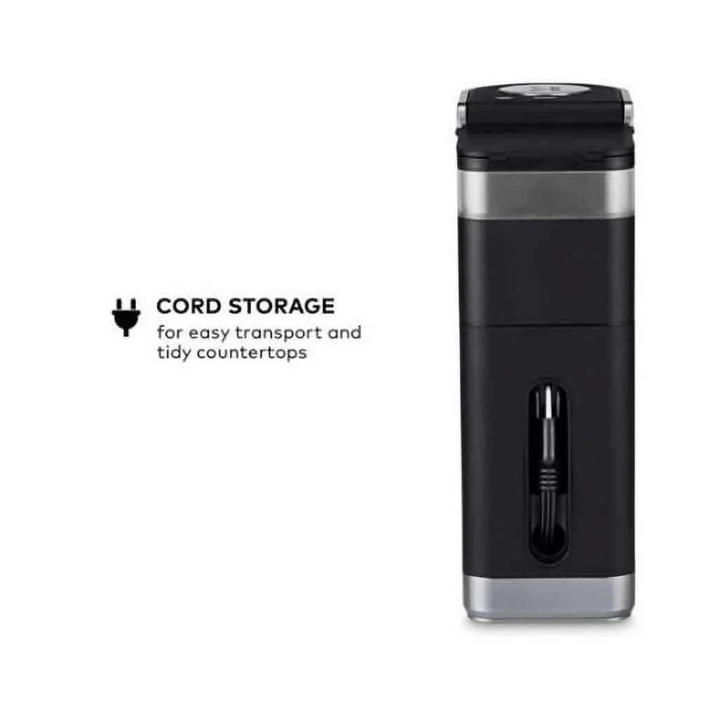 K-Mini plus Single Serve Coffee Maker (Black) with Accesories