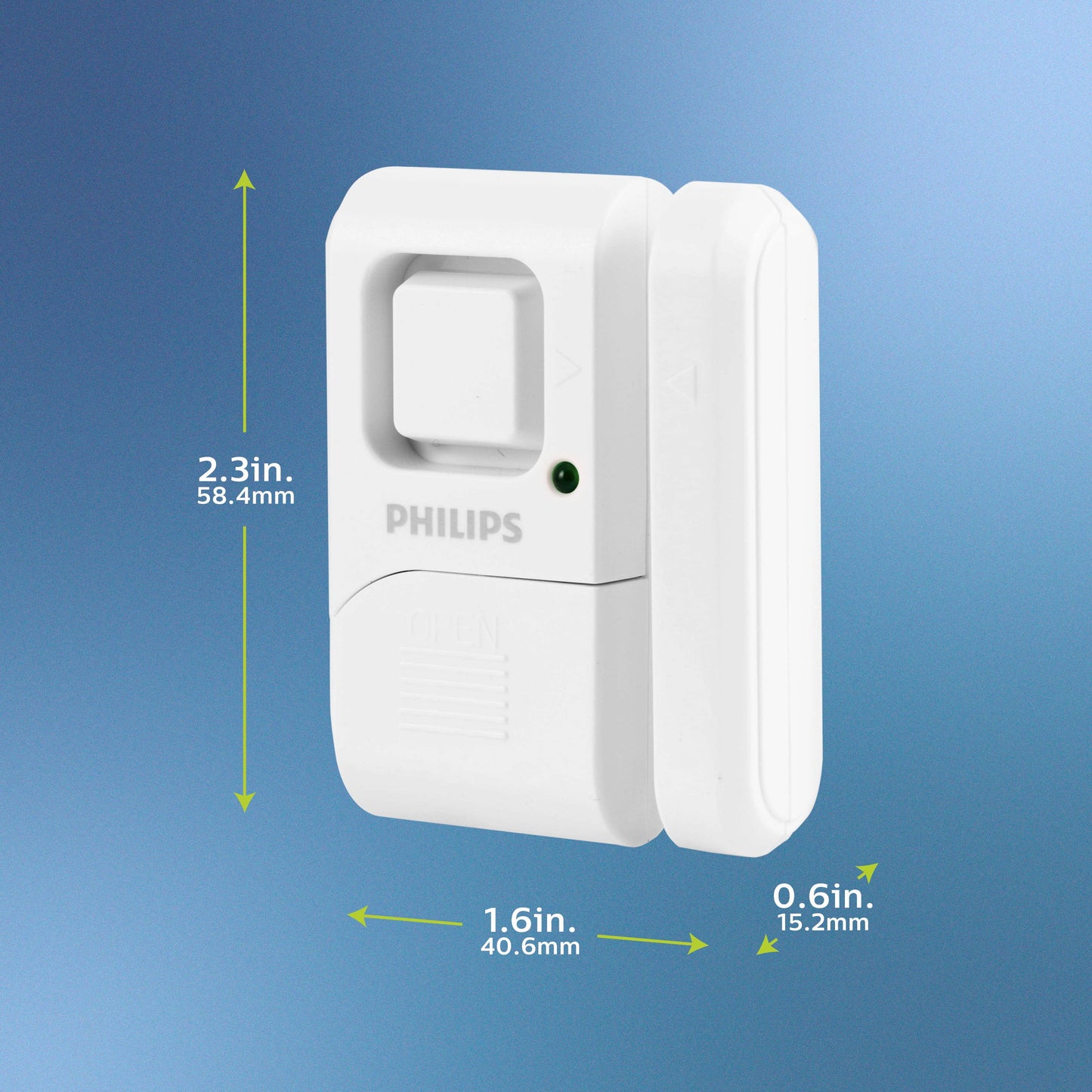 Personal Security Window and Door Alarm, 4-Pack, White