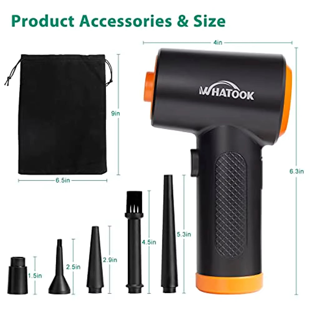 Electrical Dust Blower 3-Speed Air Duster-Performance-Strong 60000 RPM Air Fan Electronics Cleaner for Laptop Office Equipment