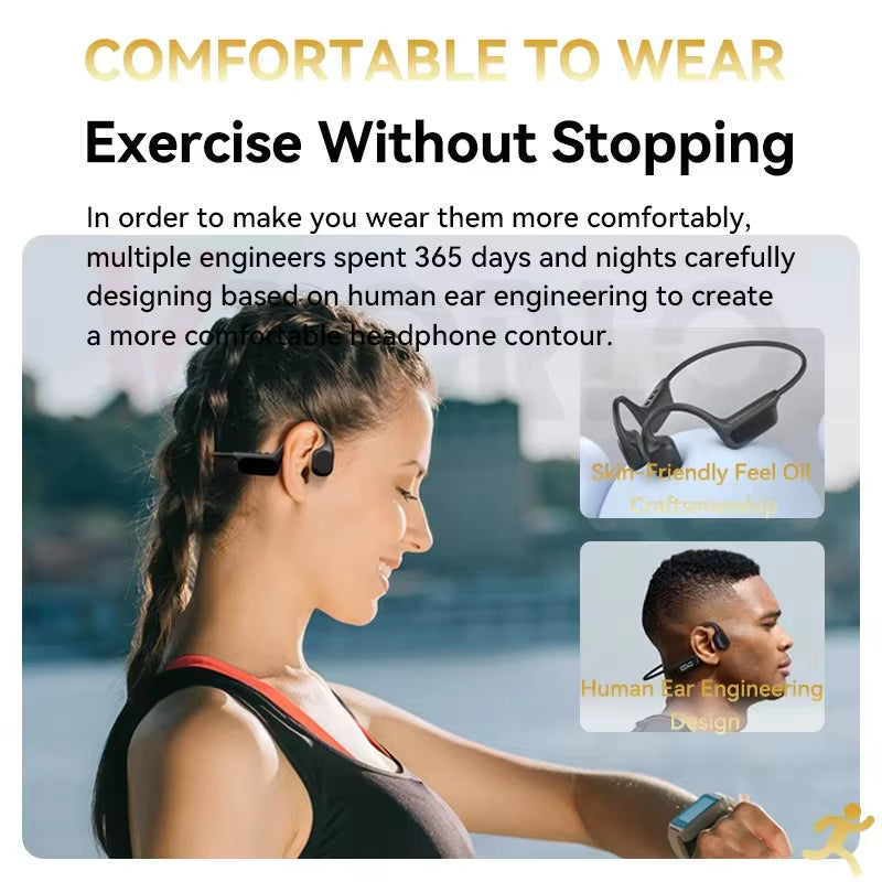 Xiaomi Bone Conduction Earphone IPX8 Wireless Open Headset Bluetooth 5.3 Swimming Bluetooth Headphones 32GB MP3 Sports Earbuds