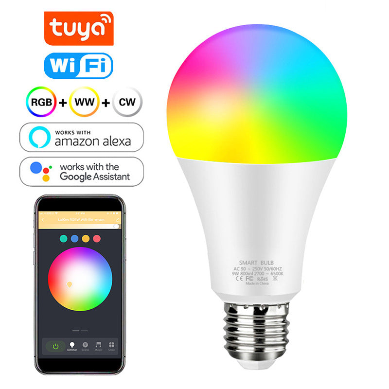 Explosive Wifi Smart Bulb Color Tone Voice Control Bulb