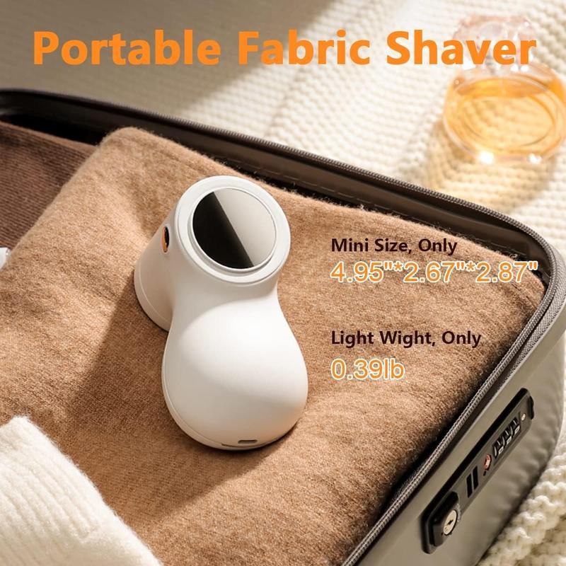 Fabric Shaver, Coldsky Lint Remover for Clothes with 3 Replaceable Blades, Electric Lint Shaver with Digital Display, 3-Speeds Defuzzer for Removing Fuzz and Pill from Sweater