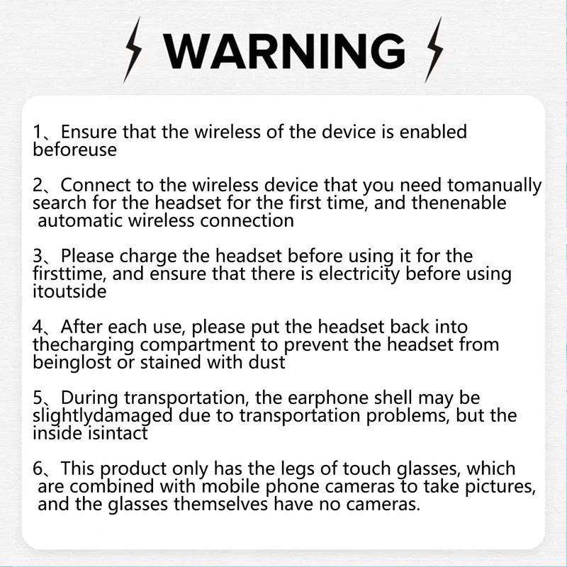 E13 Anti-Blue Light Smart Glasses, Touch Control Multi-Functional Smart Glasses, Portable Stereo Sound Effect Glasses Headset for Men & Women