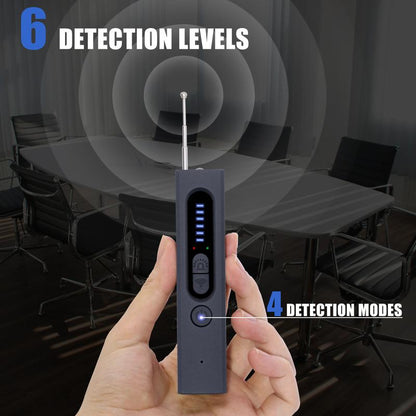 KRYVEXA Hidden Camera Detectors, Camera Detector, Car GPS Tracker Detector, Bug Detector, RF Signal Detector, Listening Device Detector, 6 Levels Sensitivity, 4 Detection Modes, 30H Working Time for Travel, Car, Bathroom, Office, Hotel, Airbnb, Rental