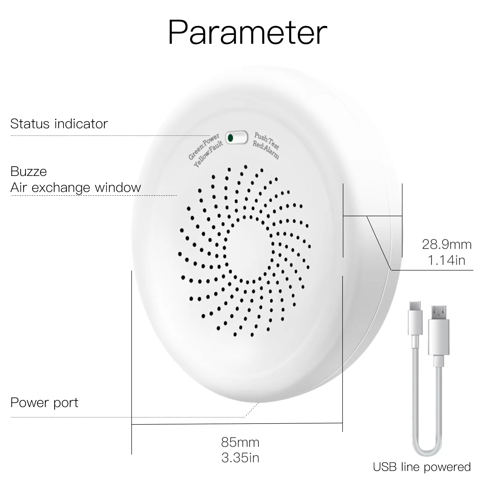 Smart Zigbee Gas Leakage Detector Combustible Sensor Tuya Smart Home Security Alarm System Smart Life Tuya App Remote Control
