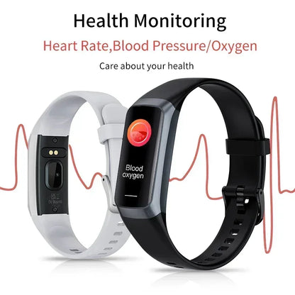Amoled Smart Watch Men 2024 Smart Band Women Heart Rate Blood Smartwartch Waterproof Smart Bracelet Sport Fitness Tracker