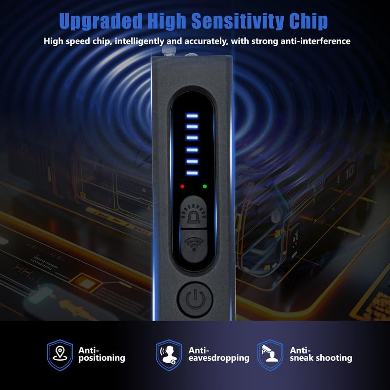KRYVEXA Hidden Camera Detectors, Camera Detector, Car GPS Tracker Detector, Bug Detector, RF Signal Detector, Listening Device Detector, 6 Levels Sensitivity, 4 Detection Modes, 30H Working Time for Travel, Car, Bathroom, Office, Hotel, Airbnb, Rental