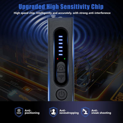 KRYVEXA Hidden Camera Detectors, Camera Detector, Car GPS Tracker Detector, Bug Detector, RF Signal Detector, Listening Device Detector, 6 Levels Sensitivity, 4 Detection Modes, 30H Working Time for Travel, Car, Bathroom, Office, Hotel, Airbnb, Rental