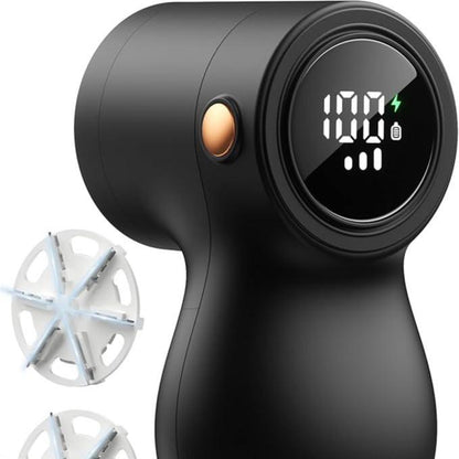 Fabric Shaver, Coldsky Lint Remover for Clothes with 3 Replaceable Blades, Electric Lint Shaver with Digital Display, 3-Speeds Defuzzer for Removing Fuzz and Pill from Sweater