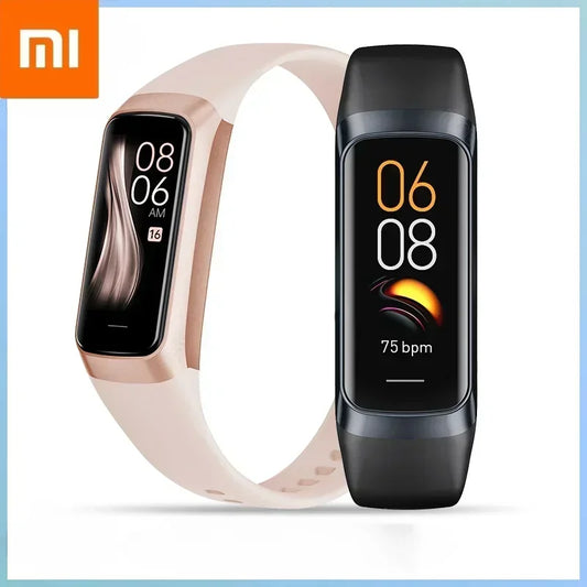 Amoled Smart Watch Men 2024 Smart Band Women Heart Rate Blood Smartwartch Waterproof Smart Bracelet Sport Fitness Tracker