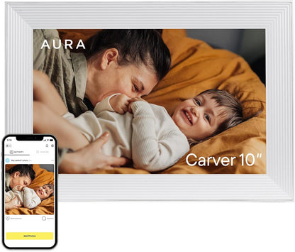 Aspen 12" Digital Photo Frame - Black with Paper Mat