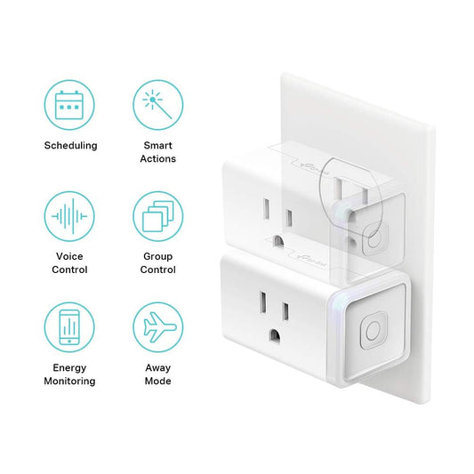 Plug Mini with Energy Monitoring, Smart Home Wi-Fi Outlet Works with Alexa, Google Home & IFTTT, Wi-Fi Simple Setup, No Hub Required (KP115), White