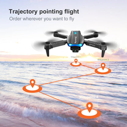 Foldable Drone with Dual 4K HD Camera,  Aerial Drones with 2 Batteries Carrying Bag