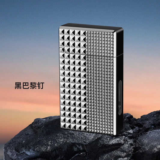 2025 Smart Voice Control Lighter - Hybrid Oil/Electric System with 4 Ignition Modes, Windproof Tech Gadget for Outdoor/Camping