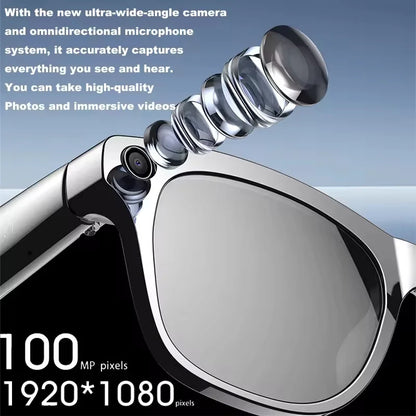 XIAOMI 4K HD AI Smart Glasses Chat 260Mah Battery Voice Assistant Control GPT 100MP Camera Bluetooth Call Smart Glasses