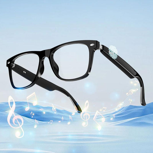 E13 Anti-Blue Light Smart Glasses, Touch Control Multi-Functional Smart Glasses, Portable Stereo Sound Effect Glasses Headset for Men & Women